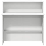 Reception Desk White 100x50x103.5 cm Engineered Wood