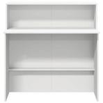 Reception Desk White 100x50x103.5 cm Engineered Wood