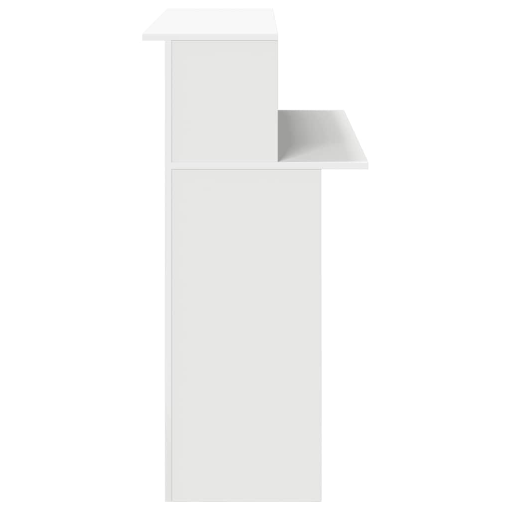 Reception Desk White 100x50x103.5 cm Engineered Wood