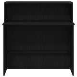 Reception Desk Black 100x50x103.5 cm Engineered Wood