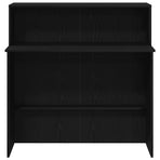 Reception Desk Black 100x50x103.5 cm Engineered Wood