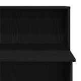 Reception Desk Black 100x50x103.5 cm Engineered Wood - Low Angle