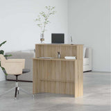 Reception Desk Sonoma Oak 100x50x103.5 cm Engineered Wood