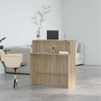Reception Desk Sonoma Oak 100x50x103.5 cm Engineered Wood