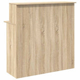 Reception Desk Sonoma Oak 100x50x103.5 cm Engineered Wood - Close-Up Angle