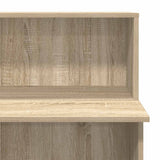 Reception Desk Sonoma Oak 100x50x103.5 cm Engineered Wood - Low Angle