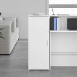 Storage Cabinet White 40x45x103.5 cm Engineered Wood - Side View