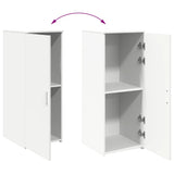 Storage Cabinet White 40x45x103.5 cm Engineered Wood - Low Angle