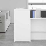 Storage Cabinet White 50x45x103.5 cm Engineered Wood - Side View