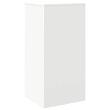 Storage Cabinet White 50x45x103.5 cm Engineered Wood - Close-Up Angle