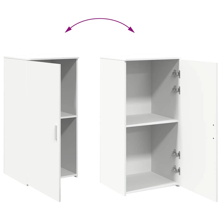 Storage Cabinet White 50x45x103.5 cm Engineered Wood