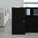 Storage Cabinet Black 50x45x103.5 cm Engineered Wood