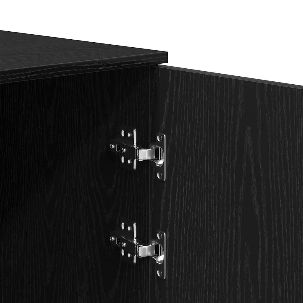 Storage Cabinet Black 50x45x103.5 cm Engineered Wood