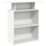 Reception Desk White 100x40x104 cm Engineered Wood