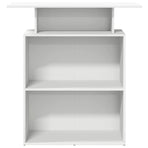 Reception Desk White 100x40x104 cm Engineered Wood