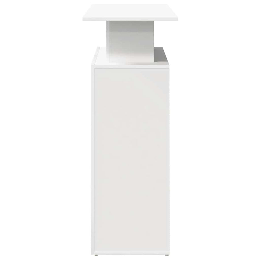 Reception Desk White 100x40x104 cm Engineered Wood
