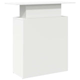 Reception Desk White 100x40x104 cm Engineered Wood