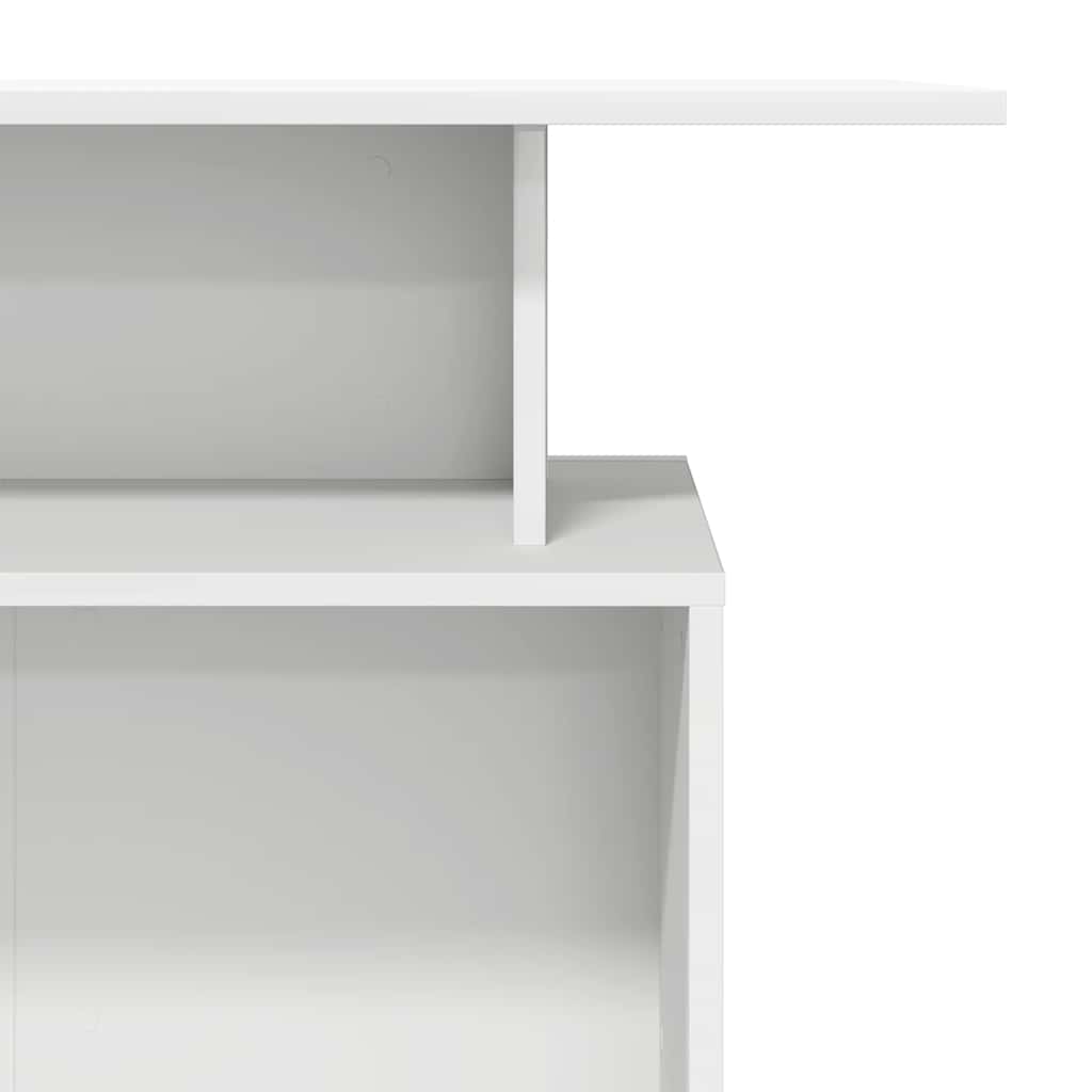 Reception Desk White 100x40x104 cm Engineered Wood