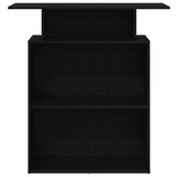Reception Desk Black 100x40x104 cm Engineered Wood - 45-Degree Angle