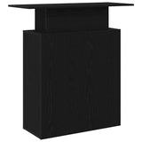 Reception Desk Black 100x40x104 cm Engineered Wood - Close-Up Angle