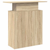 Reception Desk Sonoma Oak 100x40x104 cm Engineered Wood - Close-Up Angle