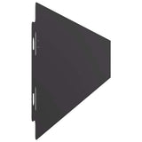 Lawn Edgings 10 pcs Black 10x103 cm Cold-rolled Steel - Rear View