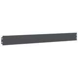 Lawn Edgings 10 pcs Anthracite 10x103 cm Cold-rolled Steel - Top-Down View