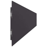Lawn Edgings 50 pcs Black 10x103 cm Cold-rolled Steel - Rear View