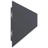 Lawn Edgings 50 pcs Anthracite 10x103 cm Cold-rolled Steel - Rear View