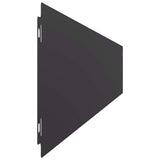 Lawn Edgings 50 pcs Black 15x103 cm Cold-rolled Steel - Rear View