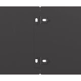 Lawn Edgings 50 pcs Black 15x103 cm Cold-rolled Steel - Close-Up Angle