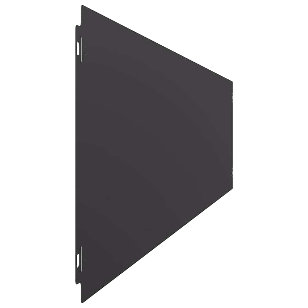 Lawn Edgings 10 pcs Black 20x103 cm Cold-rolled Steel