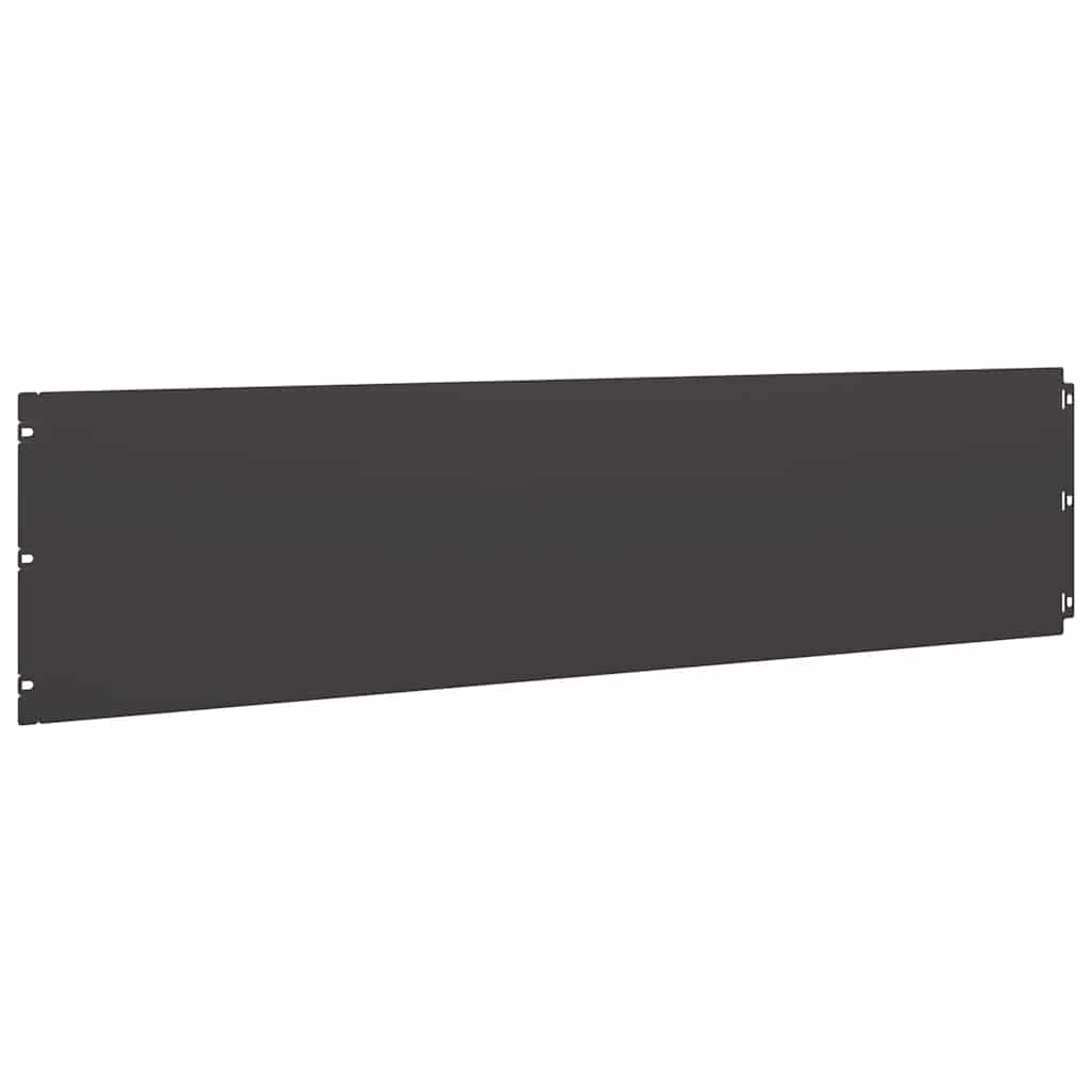 Lawn Edgings 10 pcs Black 25x103 cm Cold-rolled Steel