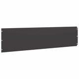 Lawn Edgings 10 pcs Black 25x103 cm Cold-rolled Steel - 45-Degree Angle