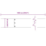 Lawn Edgings 10 pcs Black 25x103 cm Cold-rolled Steel - Extra Image
