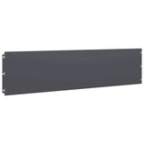 Lawn Edgings 10 pcs Anthracite 25x103 cm Cold-rolled Steel - Top-Down View