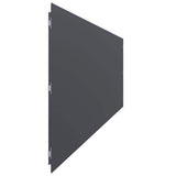 Lawn Edgings 10 pcs Anthracite 25x103 cm Cold-rolled Steel - Rear View