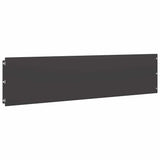 Lawn Edgings 20 pcs Black 25x103 cm Cold-rolled Steel - Top-Down View
