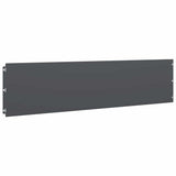 Lawn Edgings 20 pcs Anthracite 25x103 cm Cold-rolled Steel - Top-Down View