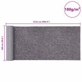 Non-slip Painter Fleeces 2 pcs 25 m 180 g/m² Grey - Extra Image