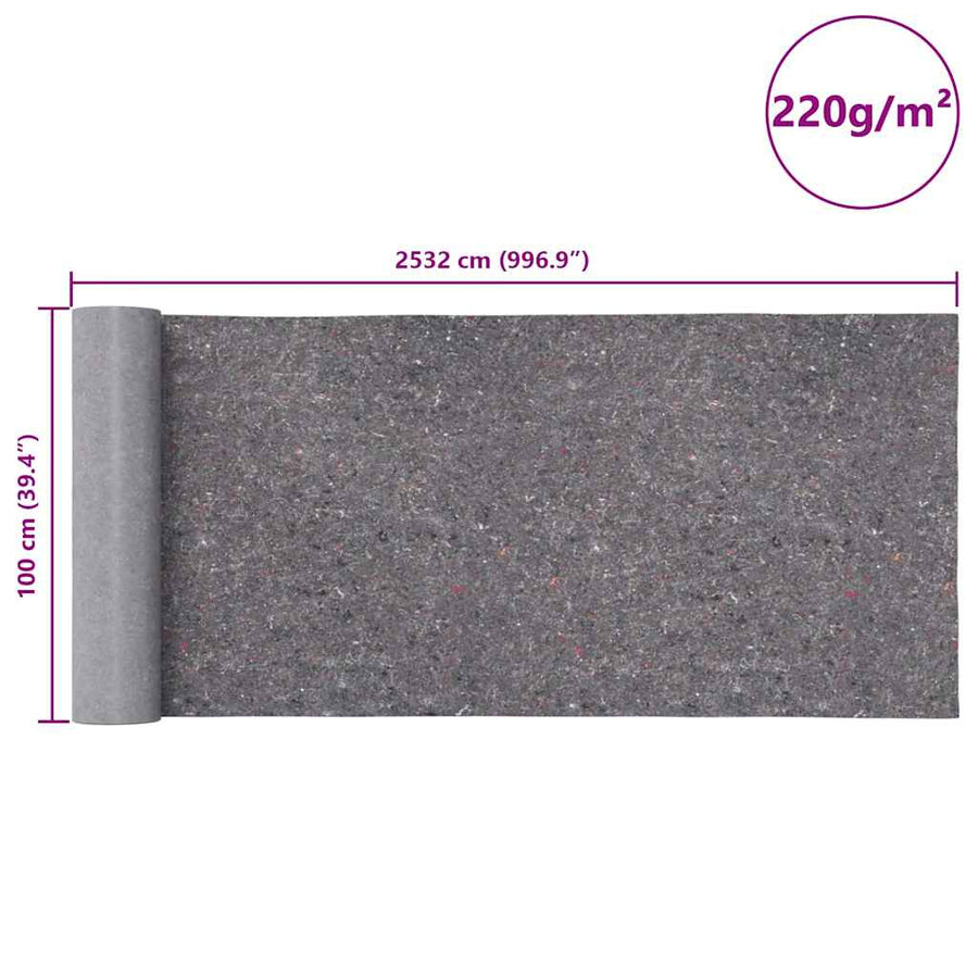 Non-slip Painter Fleeces 2 pcs 25 m 220 g/m² Grey
