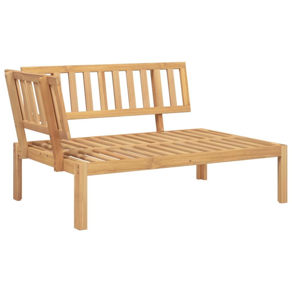Garden Pallet Corner Sofa with Cushions Solid Wood Acacia