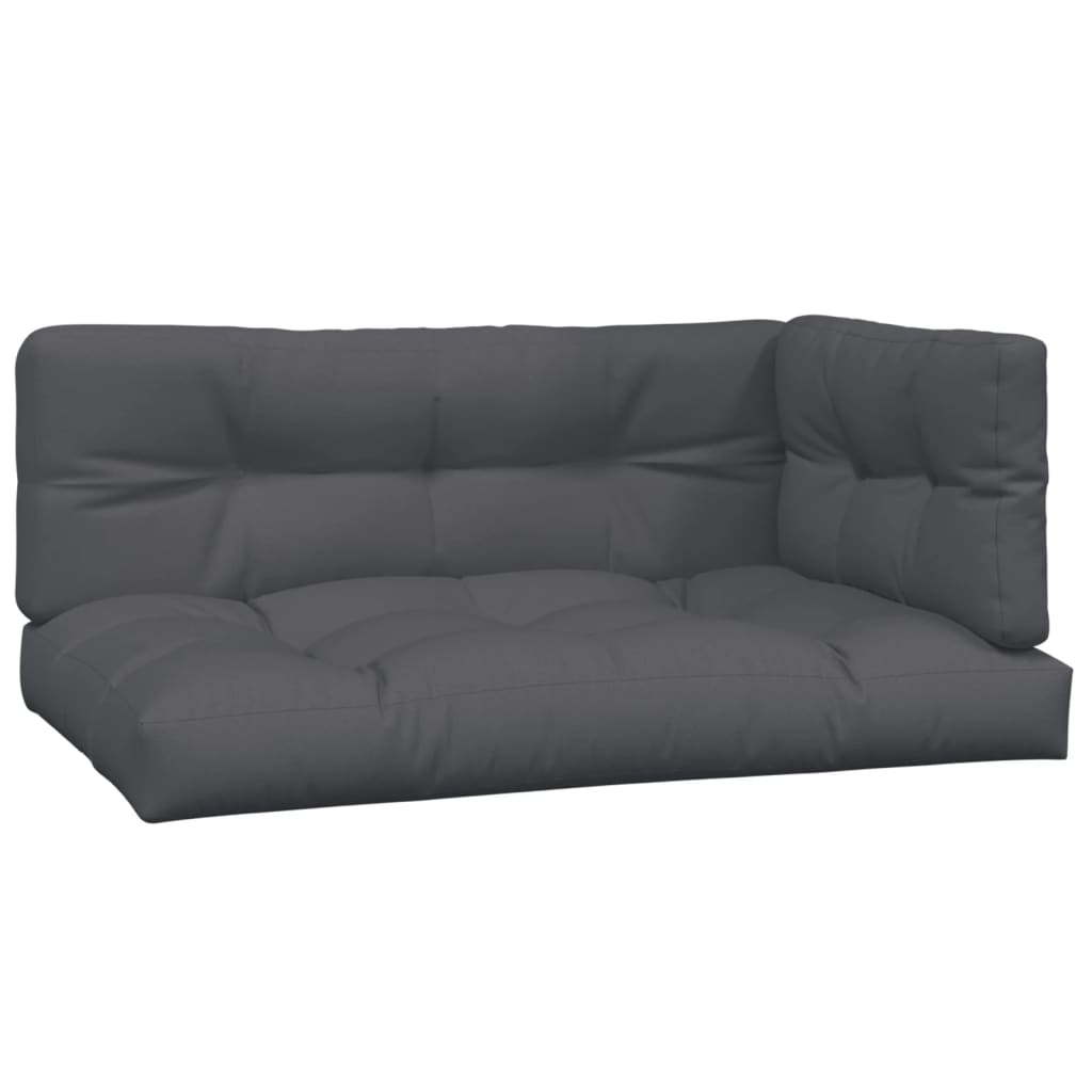 2 Piece Garden Pallet Sofa Set with Cushions Solid Wood Acacia
