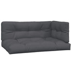 2 Piece Garden Pallet Sofa Set with Cushions Solid Wood Acacia