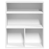 Book Cabinet White 60x30x71.5 cm Engineered Wood - Top-Down View