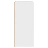Book Cabinet White 60x30x71.5 cm Engineered Wood