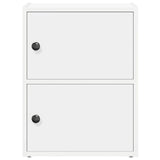 Bookcase White 40x24x52 cm Engineered Wood