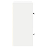 Bookcase White 40x24x52 cm Engineered Wood - Rear View