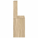 Desk with Shelves Sonoma Oak 100x45x140 cm Engineered Wood