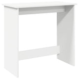 Desk White 80x40x75 cm Engineered Wood - Front View